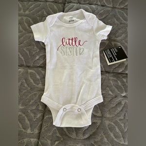 Infant Little Sister Bodysuit BNWT
